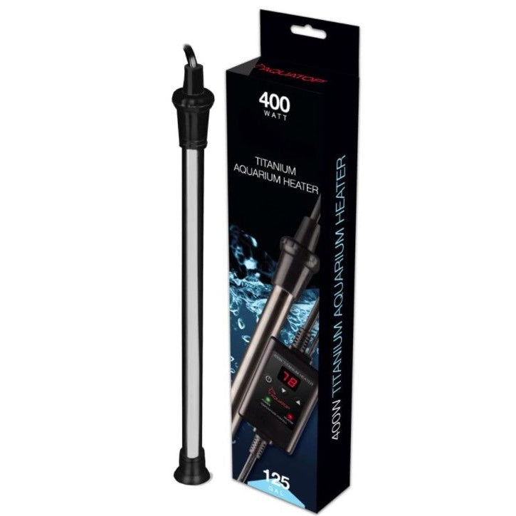 Aquatop Titanium Aquarium Heater with Controller-Fish-Aquatop-400 watt (125 gal)-