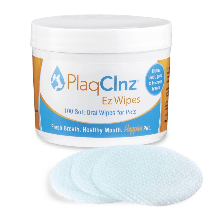 PlaqClnz EZ Oral Health Wipes for Dogs-Dog-PlaqClnz-100 count-