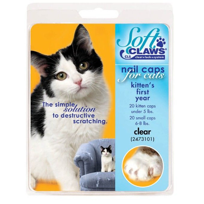 Soft Claws Nail Caps for Cats Clear-Cat-Soft Claws-Kitten-