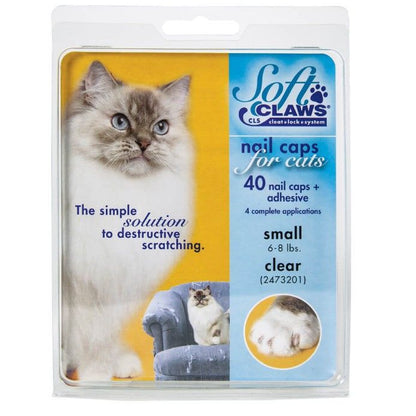 Soft Claws Nail Caps for Cats Clear-Cat-Soft Claws-Small-