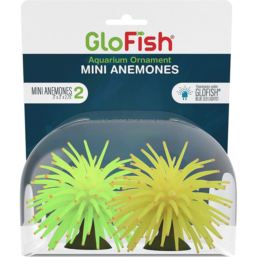 Tetra GloFish Anemone Aquarium Ornament Mini Multi-Pack-Fish-Tetra-2 count-