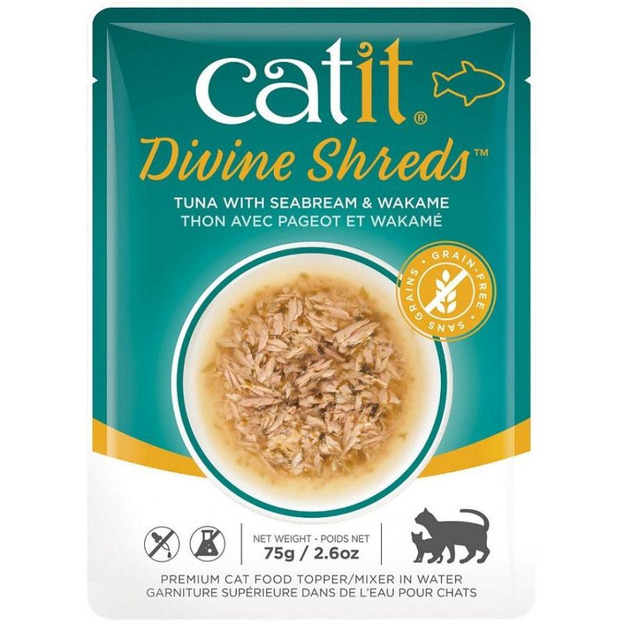 Catit Divine Shreds Tuna with Seabream and Wakame-Cat-CatIt-2.65 oz-