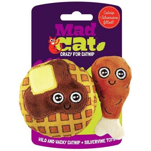 Mad Cat Chicken and Waffles Cat Toy Set-Cat-Mad Cat-2 count-