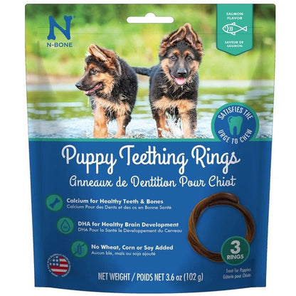 N-Bone Puppy Teething Rings Salmon Flavor-Dog-N-Bone-3 count-