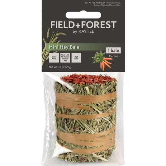 Kaytee Field and Forest Mini Hay Bale Carrot-Small Pet-Kaytee-1 count-
