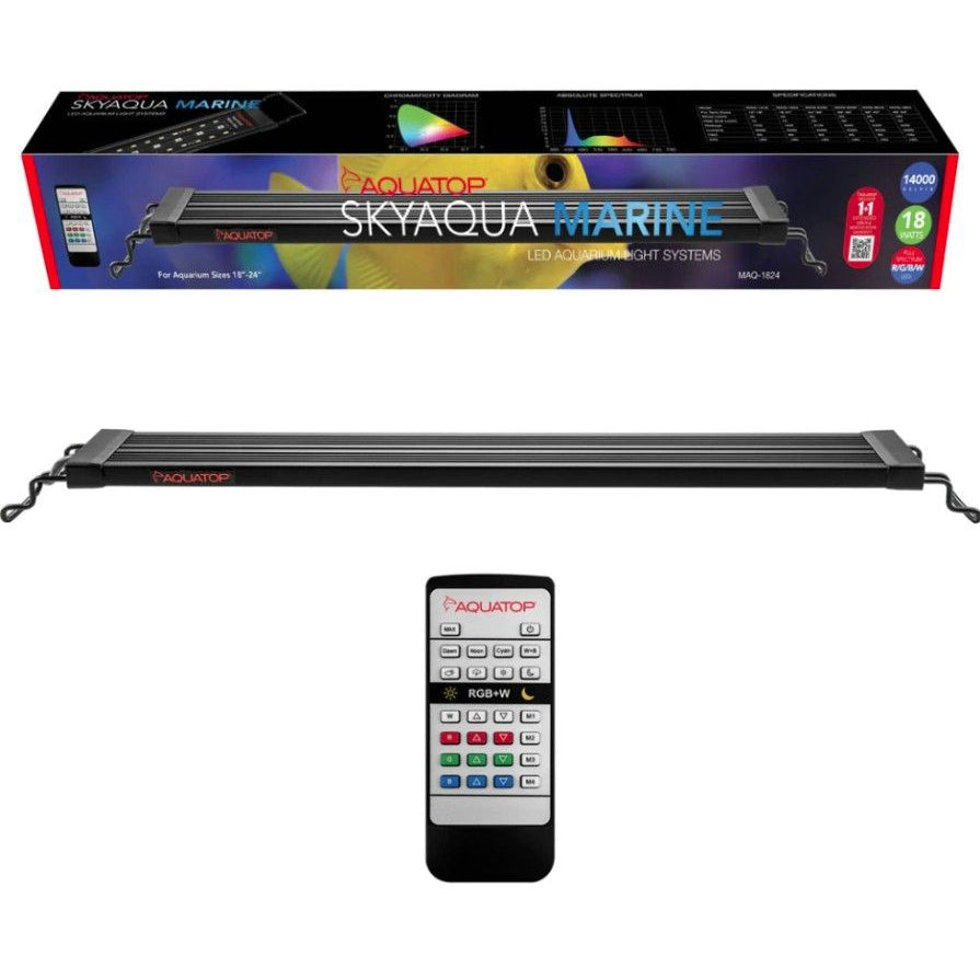 Aquatop SkyAqua LED Aquarium Light Fixture 14000K-Fish-Aquatop-18-24" Long-