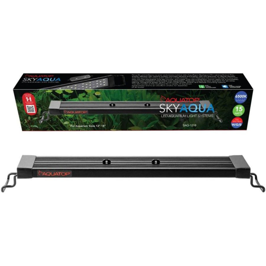 Aquatop SkyAqua LED Aquarium Light Fixture 6500K-Fish-Aquatop-12-18" Long-