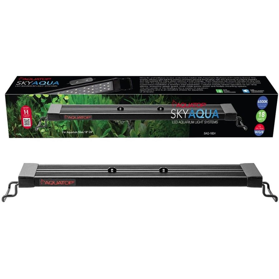 Aquatop SkyAqua LED Aquarium Light Fixture 6500K-Fish-Aquatop-18-24" Long-