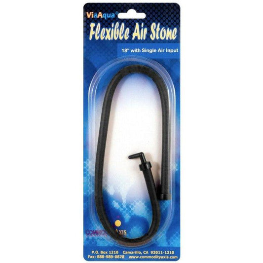 Via Aqua Flexible Single Input Air Stone 18"-Fish-Via Aqua-1 count-