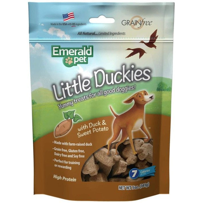 Emerald Pet Little Duckies Dog Treats with Duck and Sweet Potato-Dog-Emerald Pet-5 oz-