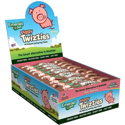 Emerald Pet Piggy Twizzies Natural Dog Chews-Dog-Emerald Pet-30 count-