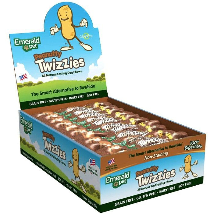 Emerald Pet Peanutty Twizzies Natural Dog Chews-Dog-Emerald Pet-30 count-