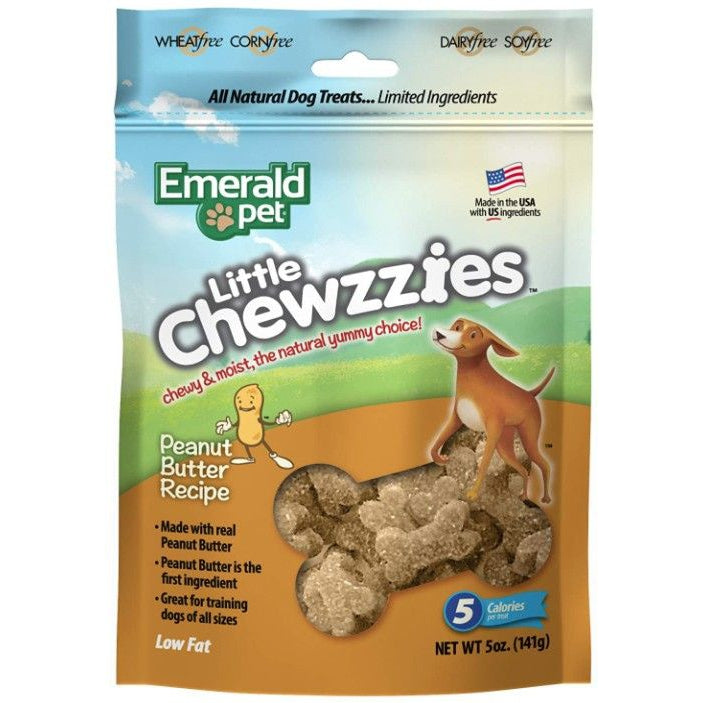 Emerald Pet Little Chewzzies Soft Training Treats Peanut Butter Recipe-Dog-Emerald Pet-5 oz-