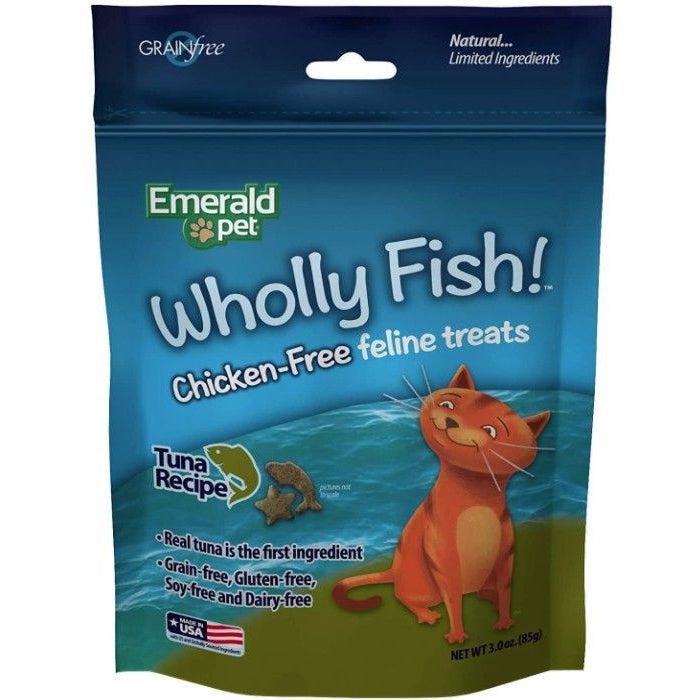 Emerald Pet Wholly Fish! Cat Treats Tuna Recipe-Cat-Emerald Pet-3 oz-