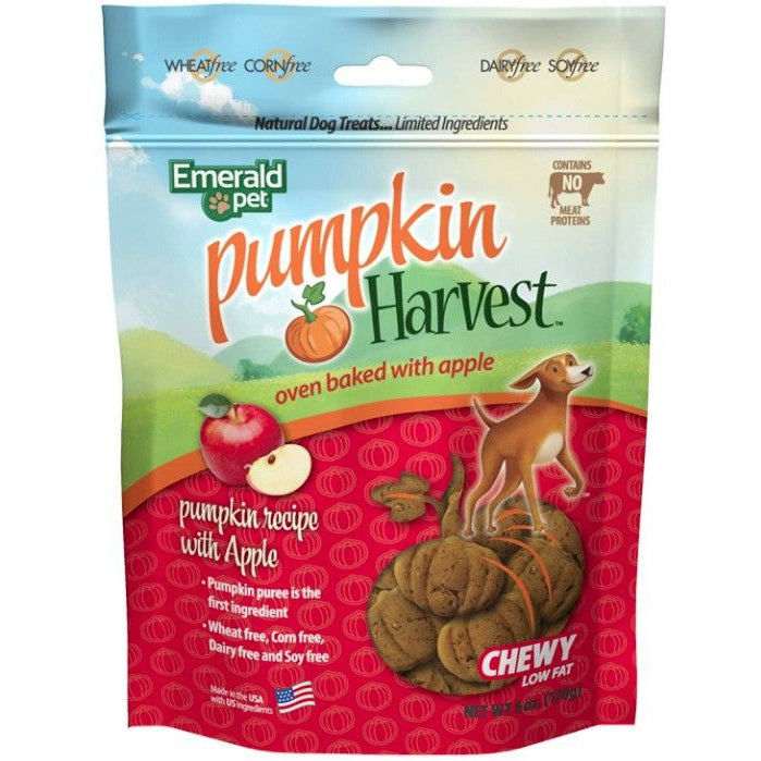 Emerald Pet Pumpkin Harvest Oven Baked Dog Treats with Apple-Dog-Emerald Pet-6 oz-