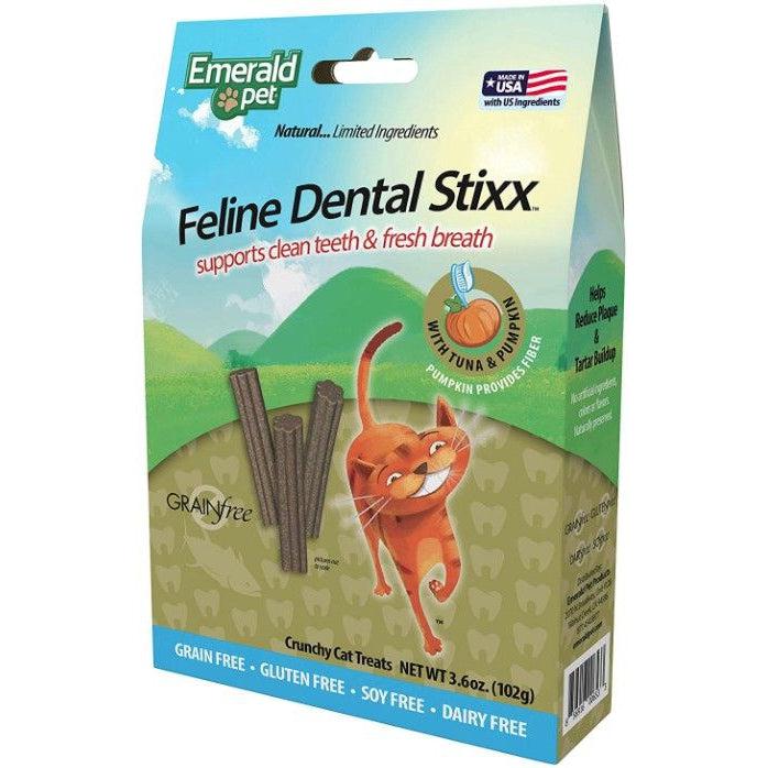 Emerald Pet Feline Dental Stixx Tuna and Pumpkin Recipe-Cat-Emerald Pet-3.6 oz-