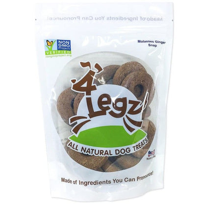 4Legz Molasses Ginger Snap Dognutz Dog Cookies-Dog-4Legz-7 oz-