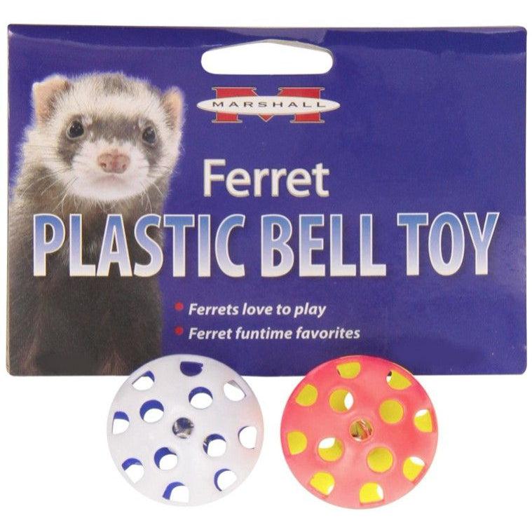 Marshall Plastic Ferret Bell Toys-Small Pet-Marshall-2 count-