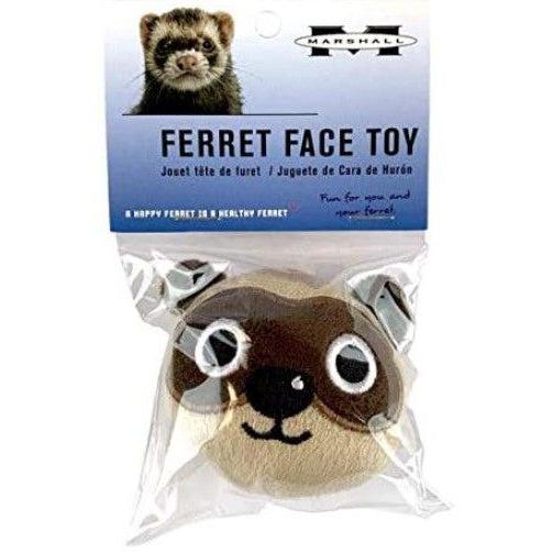 Marshall Ferret Face Plush Toy-Small Pet-Marshall-1 count-