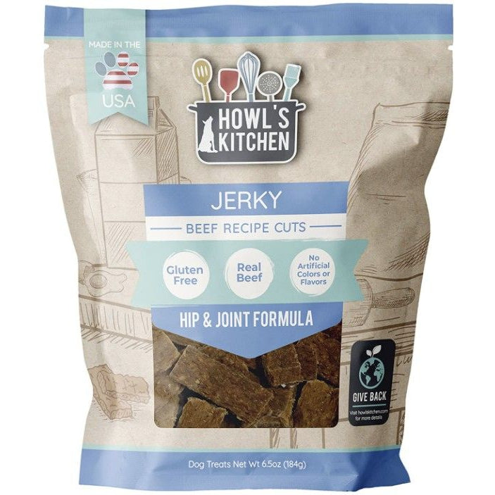 Howls Kitchen Beef Jerky Cuts Hip and Joint Formula-Dog-Howl's Kitchen-6.5 oz-