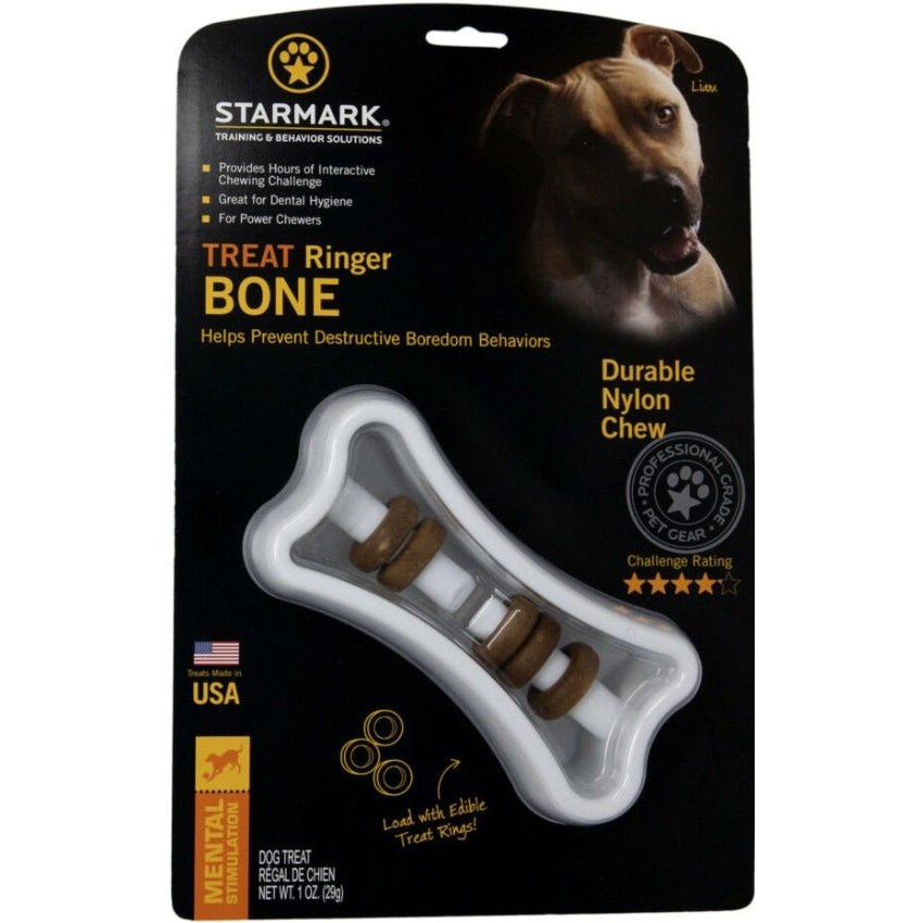 Starmark Ringer Bone Treat Toy-Dog-Starmark-1 count-