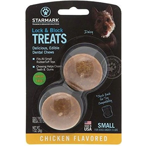 Starmark Lock and Block Treats Chicken Flavor Small-Dog-Starmark-1 count-