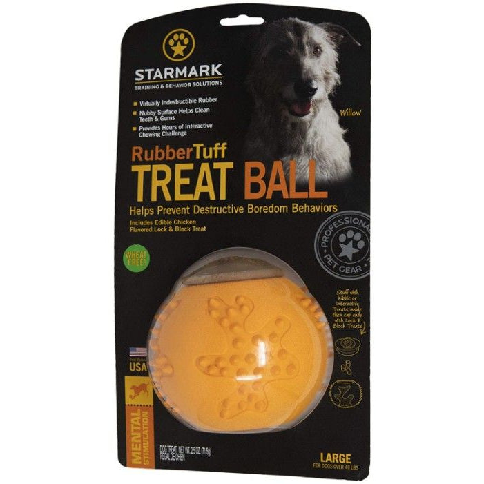 Starmark RubberTuff Treat Ball Large-Dog-Starmark-1 count-