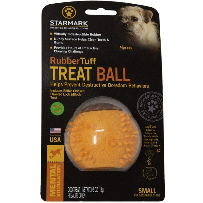 Starmark RubberTuff Treat Ball Small-Dog-Starmark-1 count-