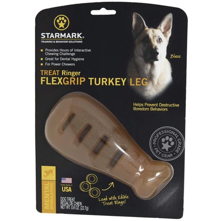 Starmark Flexigrip Ringer Turkey Leg-Dog-Starmark-1 count-