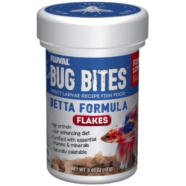 Fluval Bug Bites Betta Formula Flakes-Fish-Fluval-0.63 oz-