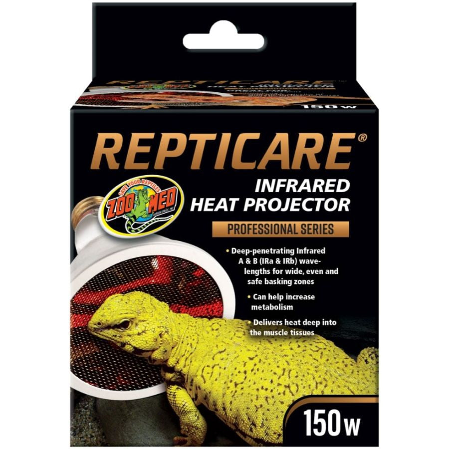 Zoo Med ReptiCare Infrared Heat Projector-Reptile-Zoo Med-150 watt-