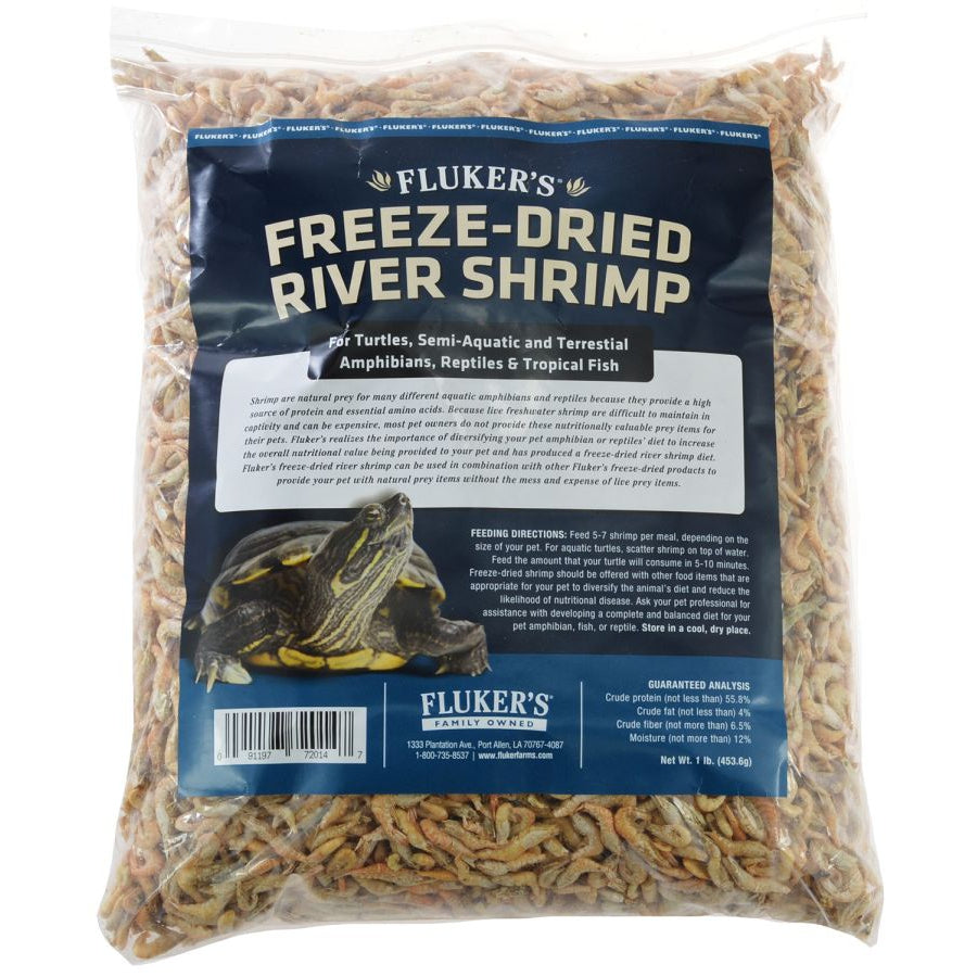 Flukers Freeze-Dried River Shrimp-Reptile-Flukers-1 lb-