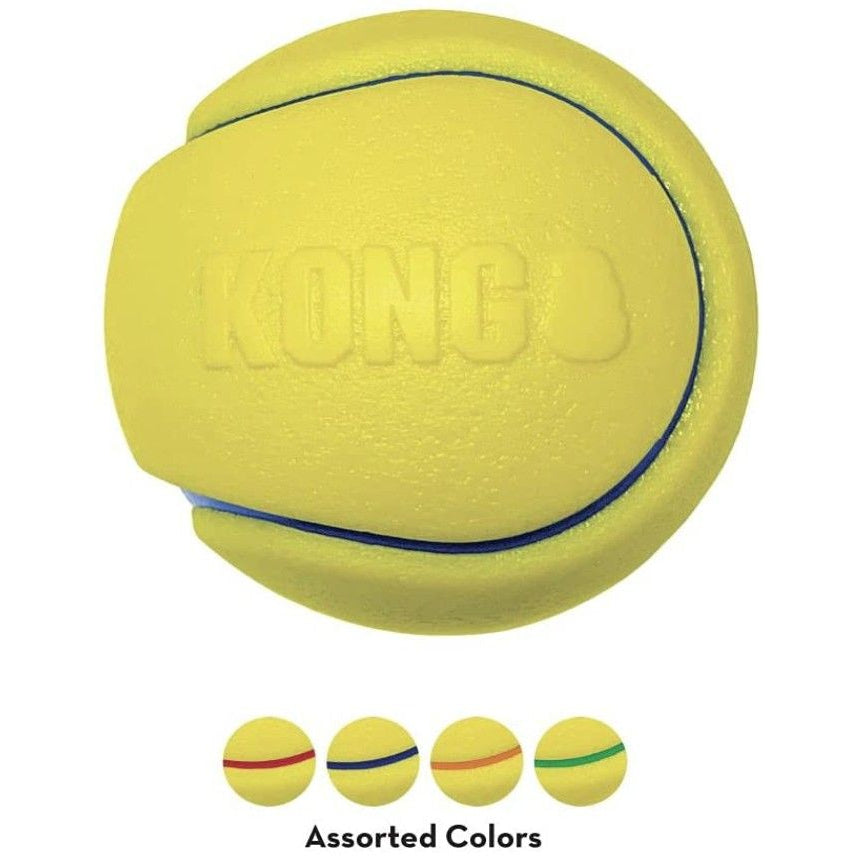 KONG Squeezz Tennis Ball Assorted Colors-Dog-KONG-Large - 1 count-