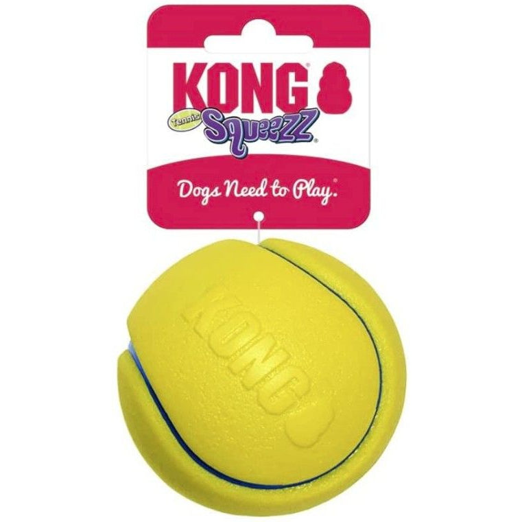 KONG Squeezz Tennis Ball Assorted Colors-Dog-KONG-Medium - 1 count-