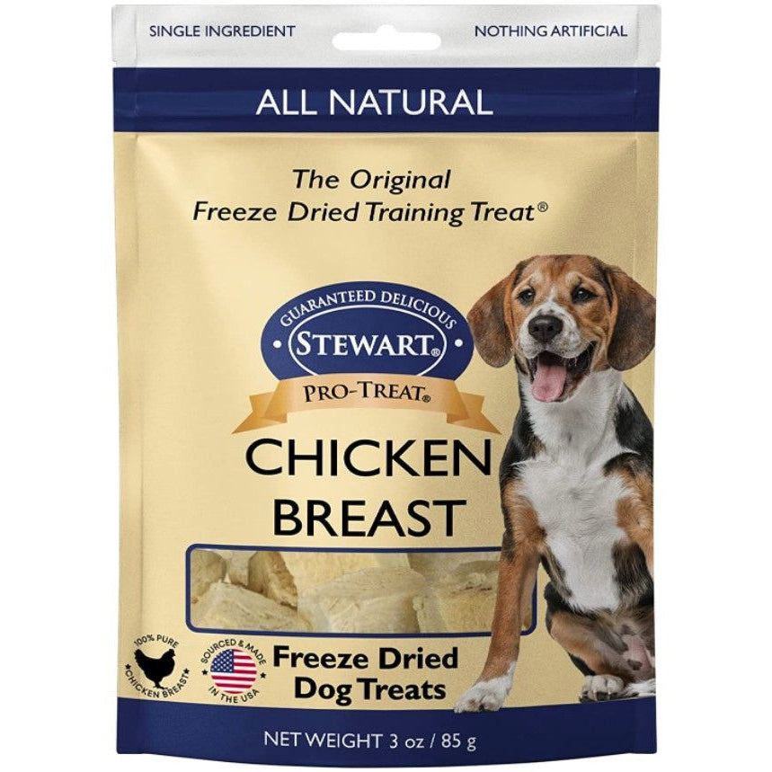 Stewart Freeze Dried Chicken Breast Treat-Dog-Stewart-3 oz-