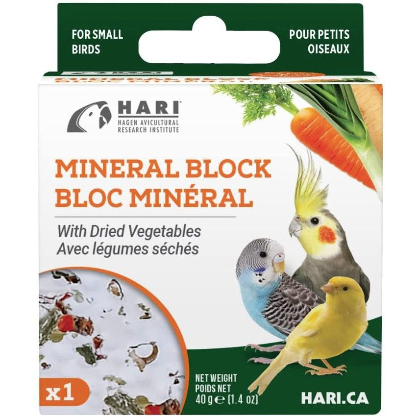 HARI Vegetable Mineral Block for Small Birds-Bird-Hari-1.2 oz-