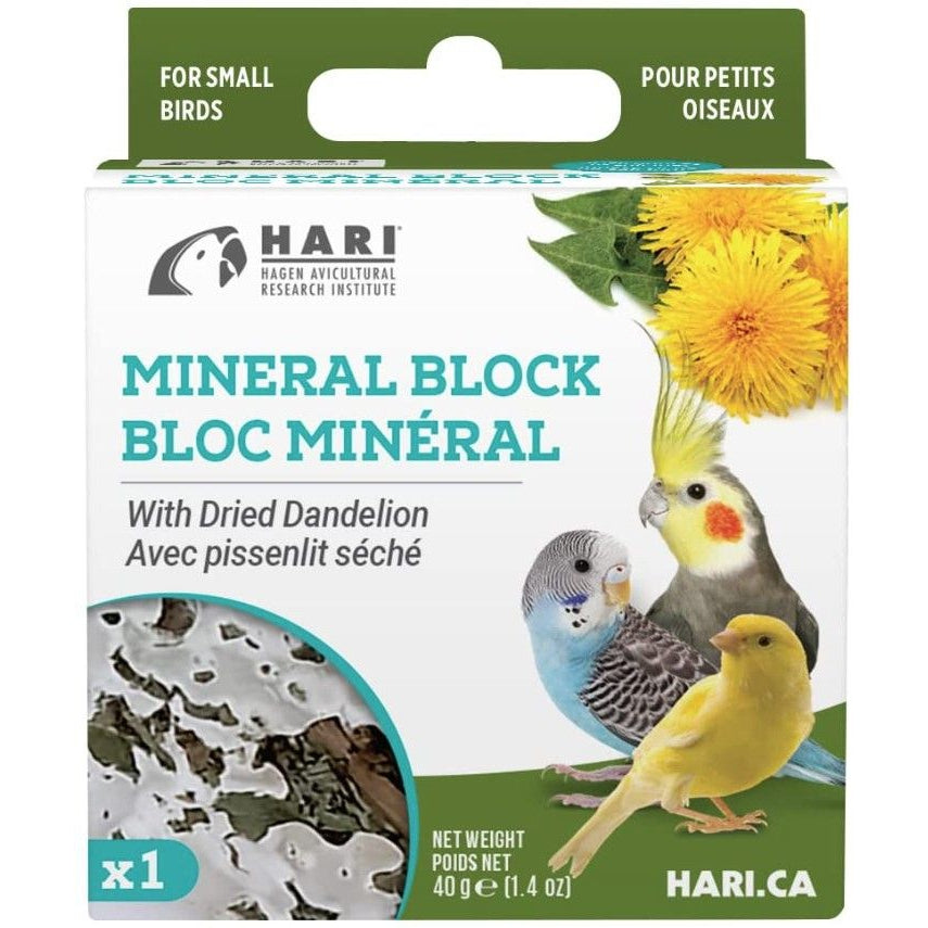 HARI Dandelion Mineral Block for Small Birds-Bird-Hari-1.4 oz-