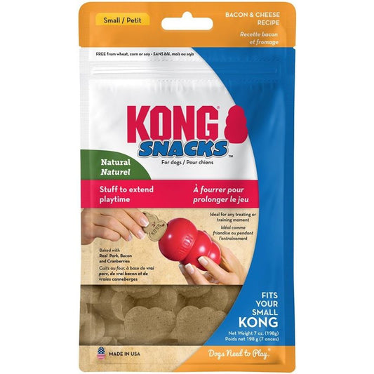 KONG Snacks Bacon and Cheese Recipe Dog Treats Small-Dog-KONG-7 oz-