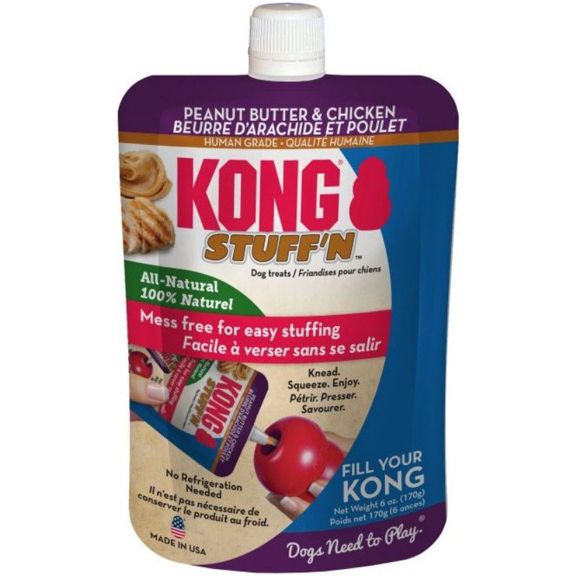 KONG Stuff'N All Natural Peanut Butter and Chicken for Dogs-Dog-KONG-6 oz-