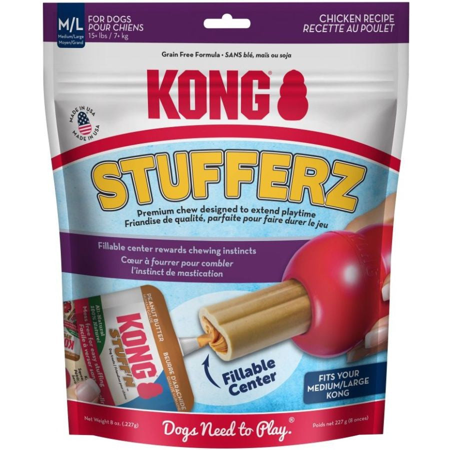 KONG Stufferz Chicken Recipe Dog Treats Medium / Large-Dog-KONG-8 oz-