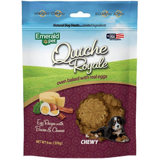 Emerald Pet Quiche Royal Bacon and Cheese Treat for Dogs-Dog-Emerald Pet-6 oz-