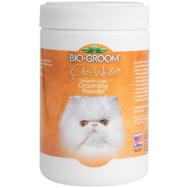 Bio Groom Pro-White Smooth Coat Grooming Powder for Cats-Cat-Bio-Groom-8 oz-