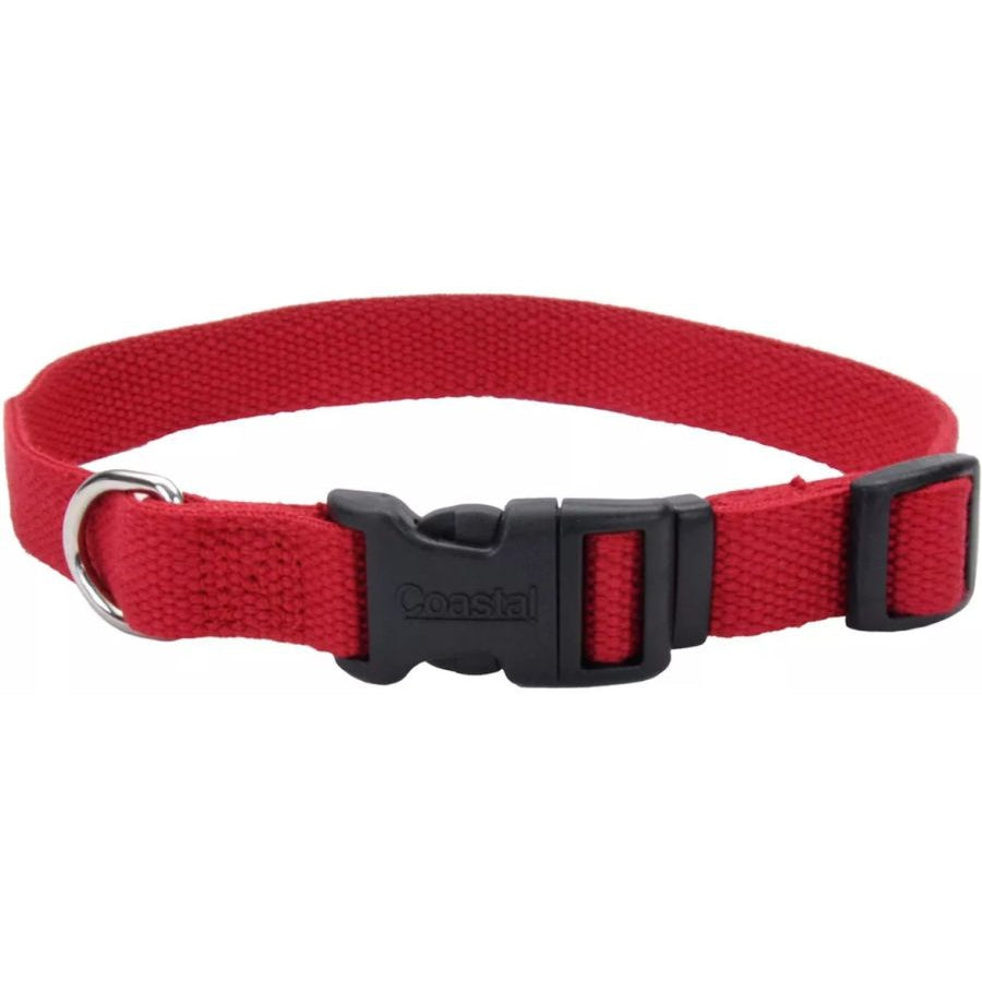 Coastal Pet New Earth Soy Adjustable Dog Collar Cranberry-Dog-Coastal Pet-12-18"L x 3/4"W-