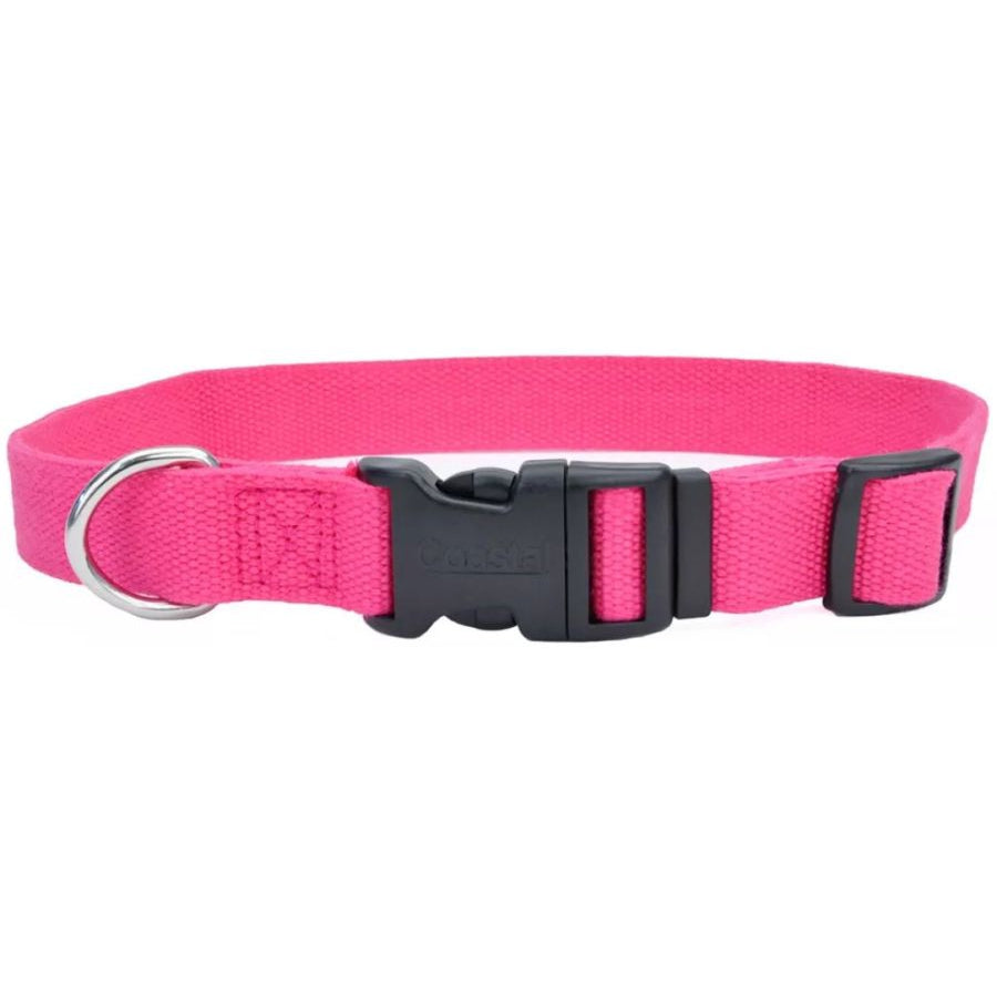 Coastal Pet New Earth Soy Adjustable Dog Collar Fuchsia-Dog-Coastal Pet-8-12"L x 5/8"W-