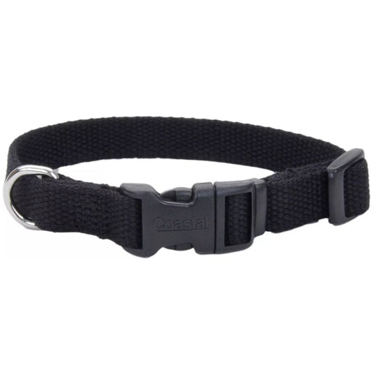 Coastal Pet New Earth Soy Adjustable Dog Collar Onyx Black-Dog-Coastal Pet-6-8''L x 3/8"W-