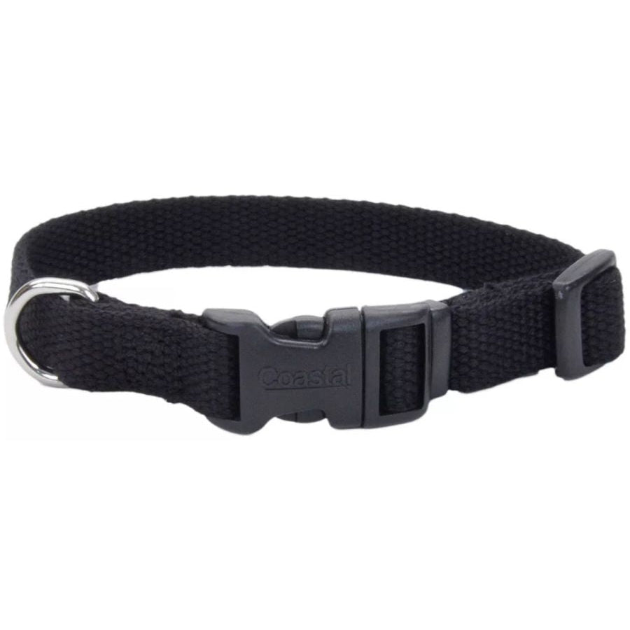 Coastal Pet New Earth Soy Adjustable Dog Collar Onyx Black-Dog-Coastal Pet-8-12"L x 5/8"W-