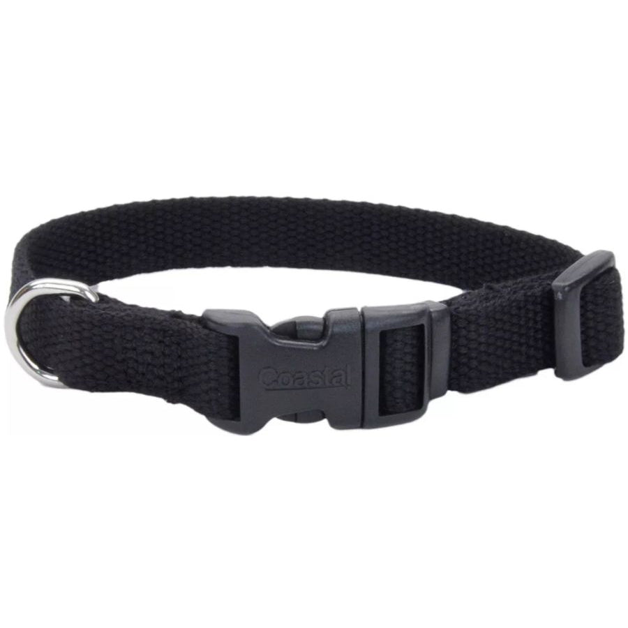 Coastal Pet New Earth Soy Adjustable Dog Collar Onyx Black-Dog-Coastal Pet-12-18"L x 3/4"W-