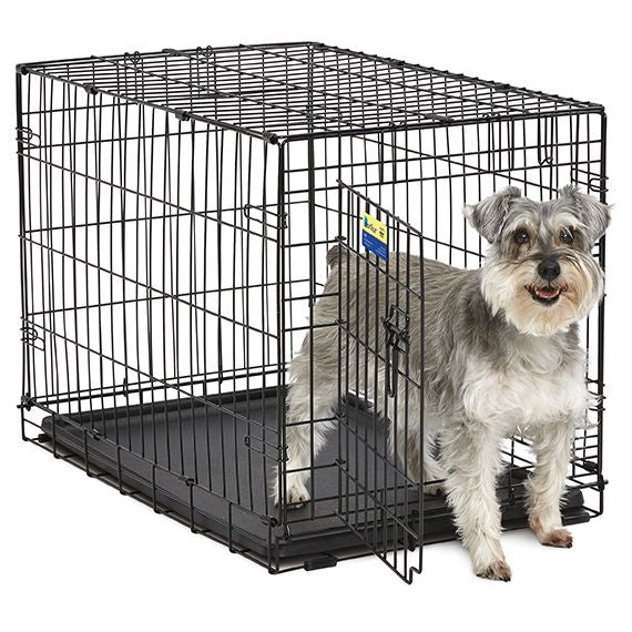 MidWest Contour Wire Dog Crate Single Door-Dog-Mid West-Medium - 1 count-