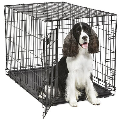 MidWest Contour Wire Dog Crate Single Door-Dog-Mid West-Intermediate - 1 count-