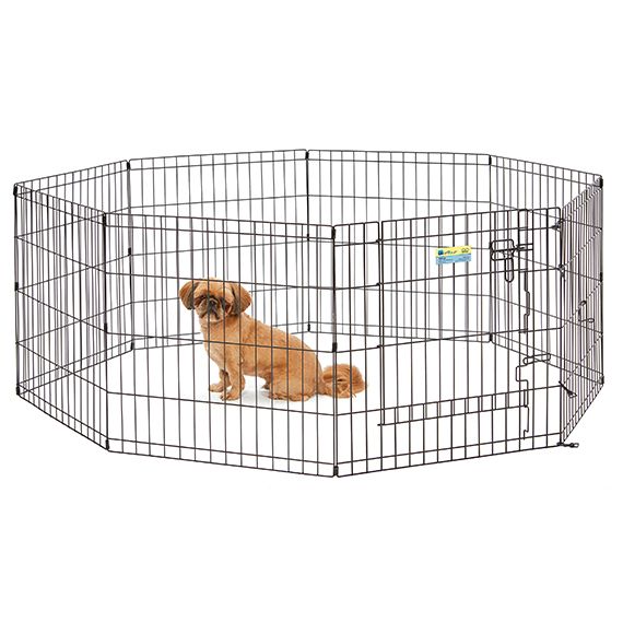 MidWest Contour Wire Exercise Pen with Door for Dogs and Pets-Dog-Mid West-24" tall - 1 count-